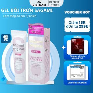 Gel Bôi Trơn và tạo độ ẩm tự nhiên Sagami Original, Tuýt 60g, hàng xịn