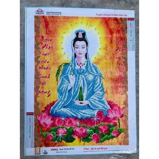 Tranh đính đá phật quan âm VS093 (57 x 75 cm)