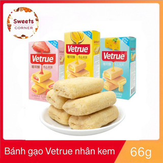 Bánh gạo nhân kem vetrue đài loan 66g