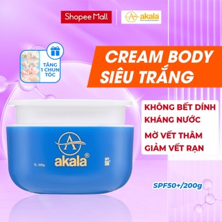 Body Dưỡng Trắng Toàn Thân - Dưỡng Ẩm - Mờ Vết Thâm - Giảm Vết Rạn akala ( Body Siêu Trắng Collagen Alpha Arbutin )