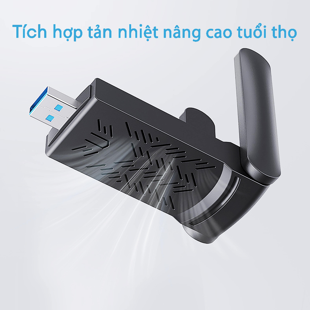 USB Thu Sóng WiFi 1200Mbps 3.0 Băng Tần kép 2.4G / 5Ghz 5dBi cho PC / Laptop/ Mac - Bộ Hút Sóng Wifi Cực Khoẻ - GIZATECH | BigBuy360 - bigbuy360.vn