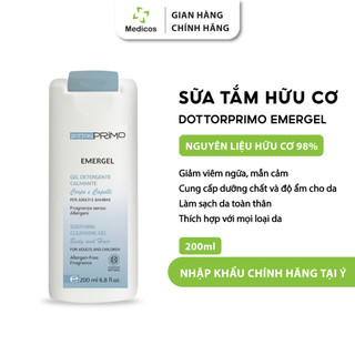 Sữa Tắm Hữu Cơ Cho Người Bị Chàm Và Viêm Da Cơ Địa DottorPrimo Emergel 200ml