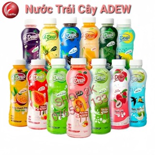 Lốc 6 chai Nước Trái Cây Thạch Dừa Adew Lai Phú 450ml