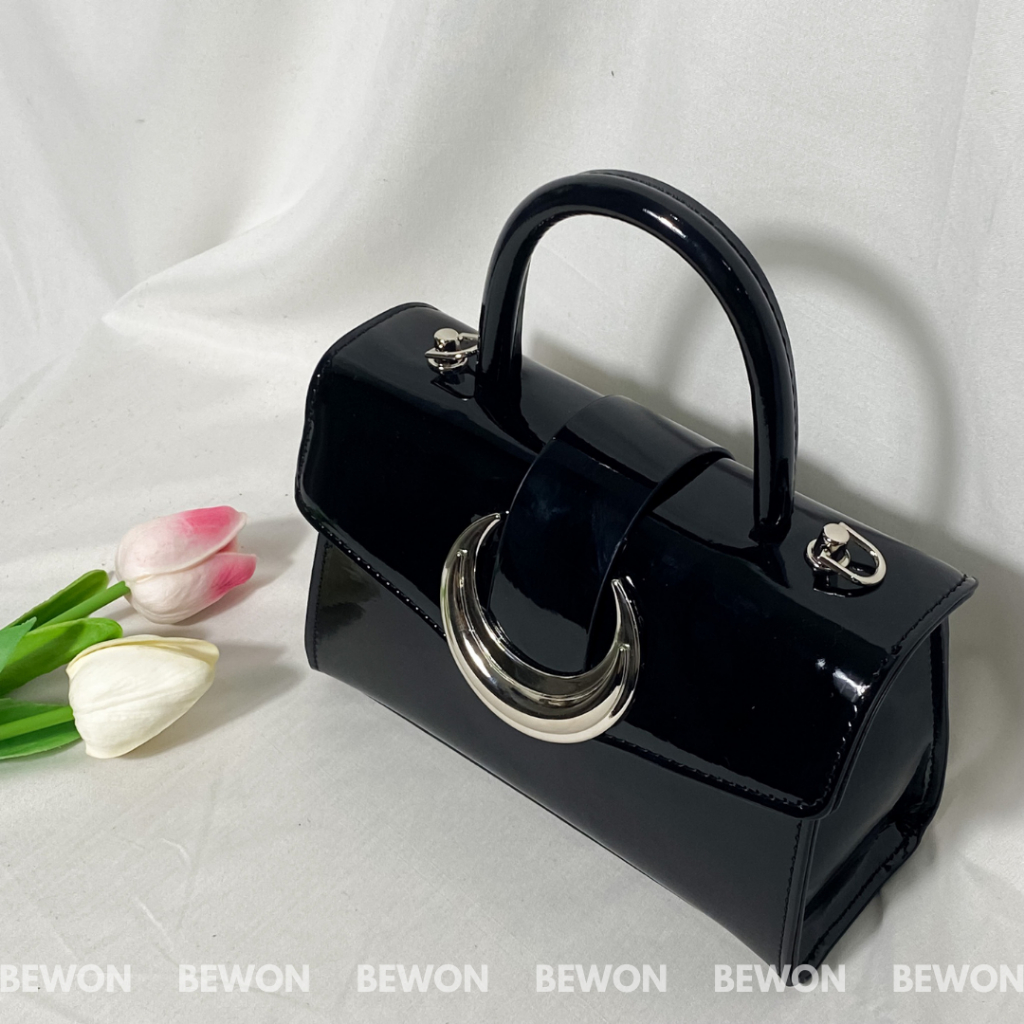 Túi nữ đeo chéo Bewon hình mặt trăng Túi bạc đeo chéo Dây kim loại Túi xách nữ Túi xách taobao T012