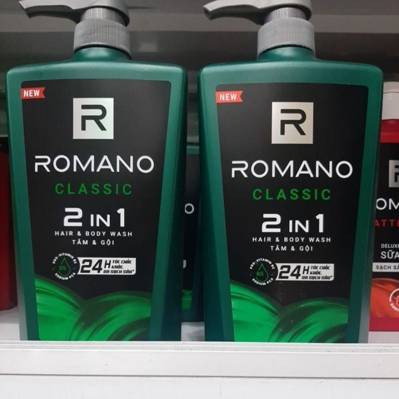 Tắm & Gội Romano Classic 2in1 (650g)