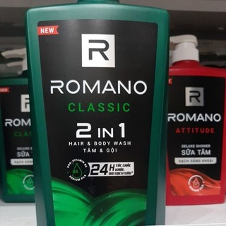 Tắm & Gội Romano Classic 2in1 (650g)