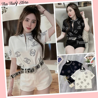 Mã Mới Siêu Hot Áo Phông Đính Đá Sang chảnh Hàng đẹp co dãn tốt