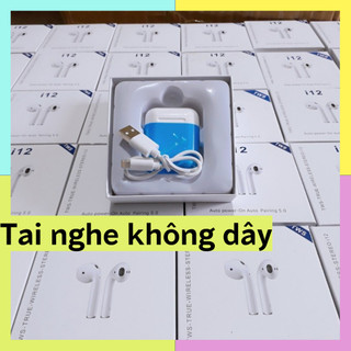 Tai Nghe Bluetooth không dây i12.1 tai nghe âm thanh Bass chuẩn cảm ưng vân tay