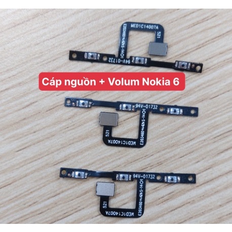 Cáp nguồn + volum Nokia 6