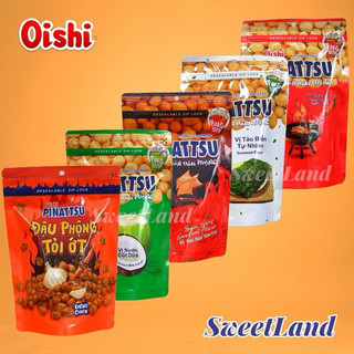 Snack nhân đậu phộng Pinattsu Oishi đủ vị gói lớn 85g