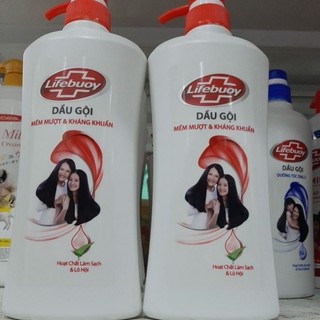 Dầu gội Lifebuoy Tóc mềm mượt chai 640g ( mầu đỏ )