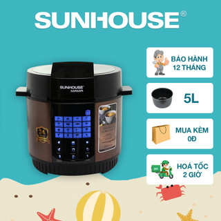 Nồi áp suất điện tử đa năng 5l sunhouse mama shd1588b - bảo hành 24 tháng