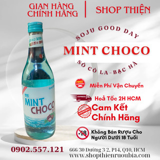 Thùng x 20 chai sô chu soju hàn quốc good day 12.5 360ml-vị cho co mint