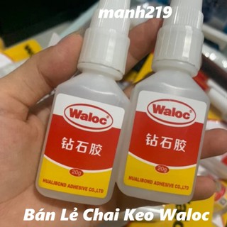 Keo waloc bê tông bán lẻ chai keo gắn móng gắn đá charm - manh219