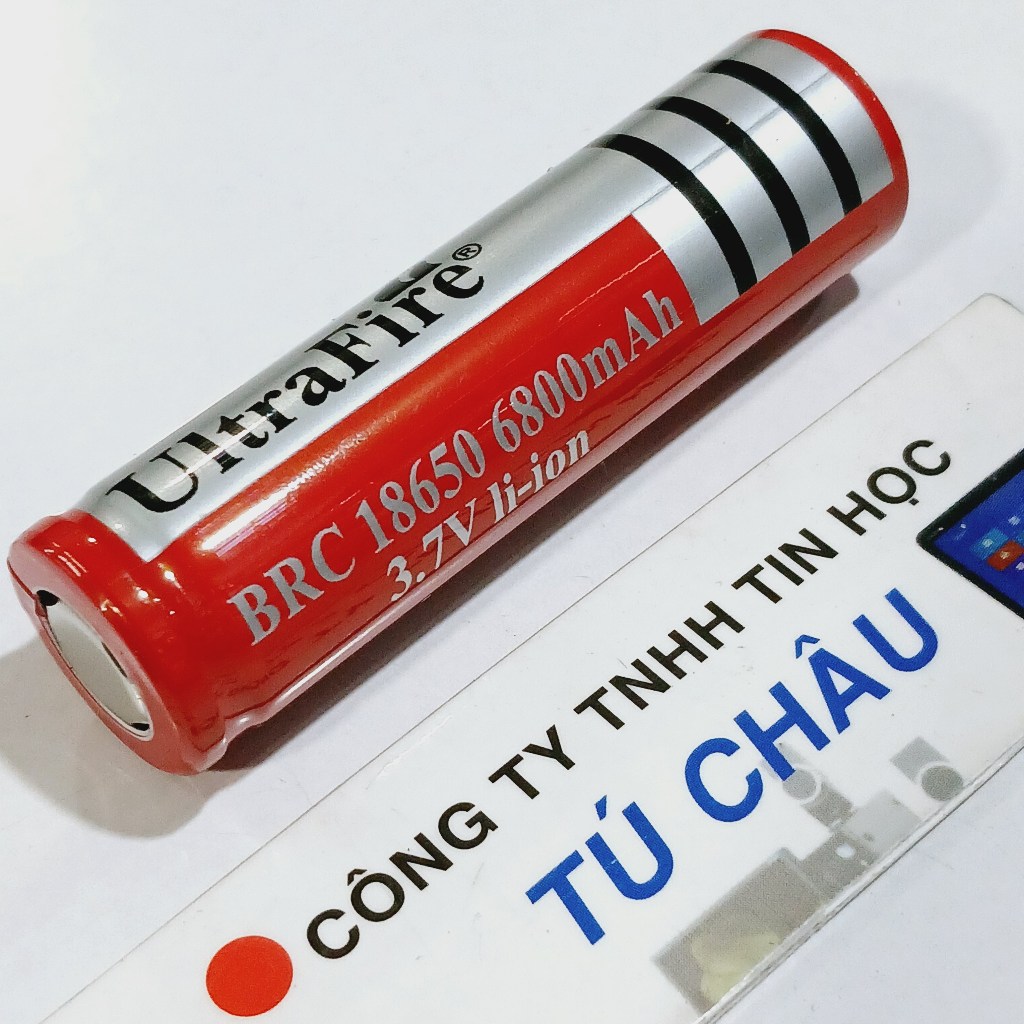 Pin 18650 UltraFire BRC 18650 / 6800mAh - 3.7V Li-on (Pin sạc): Đầu Bằng / Đầu Nhọn