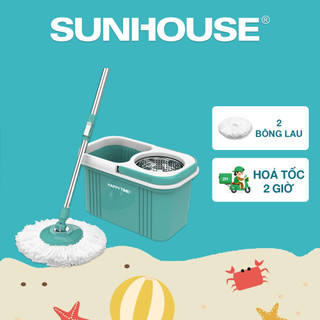 Bộ lau nhà xoay 360 độ HAPPY TIME KH-CL330S ( 2 bông lau )