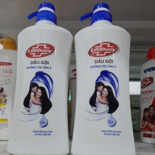 Dầu gội Lifebuoy Tóc mềm mượt chai 640g ( mầu xanh )