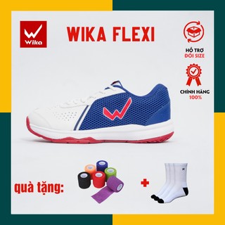 Giày Câu Lông Bóng Chuyền Wika Flexi Chính Hãng, Giày Thể Thao Đế Đệm Eva Nhẹ Êm Thoải Mái Vận Động