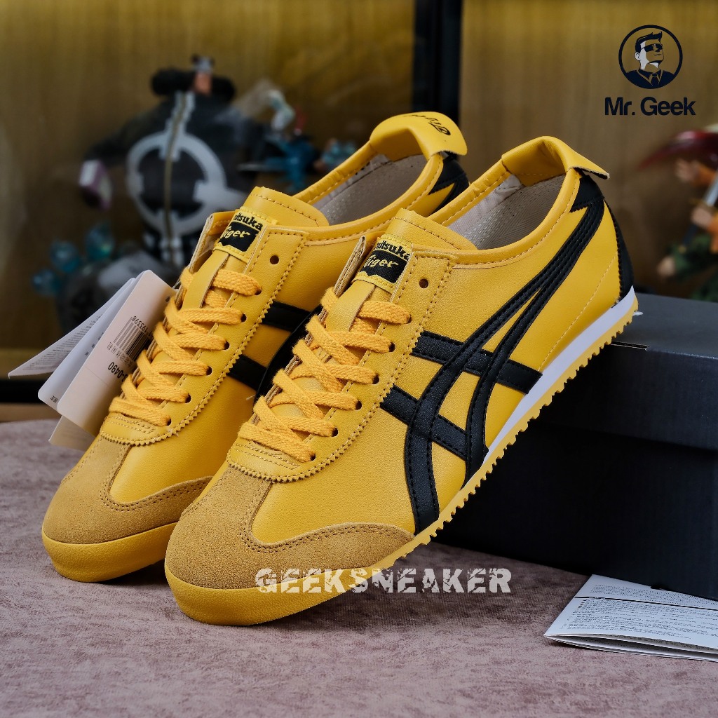 [GeekSneaker] Giày Sneaker cổ thấp Onitsuka Tiger Mexico 66 Đen Vàng ( Black Yellow)