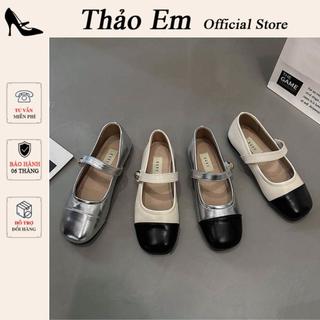 Giày bệt búp bê nữ đế dẻo pha mũi mềm đế 2p mã