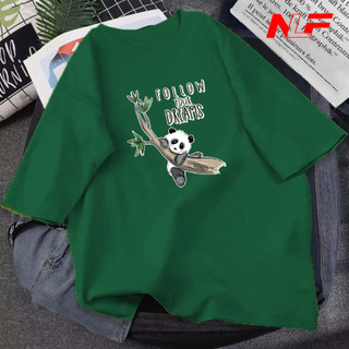 Áo Thun Unisex Tay Lỡ Form Rộng FOLLOW DREAMS UNI-009 - Áo Thun Nữ - Áo Thun Nam - NLF Unisex Fashion