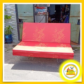 Nệm gòn ép gấp 3 1m6 x 2m x 10f - giá rẻ, giao hàng nhanh