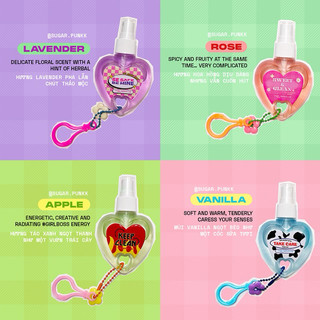 [SUGAR PUNK] NƯỚC RỬA TAY KHÔ // HEART-SHAPED HAND SANITIZER