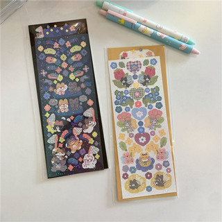 Tấm Hình Dán Sticker Mèo Trơn Dễ Thương