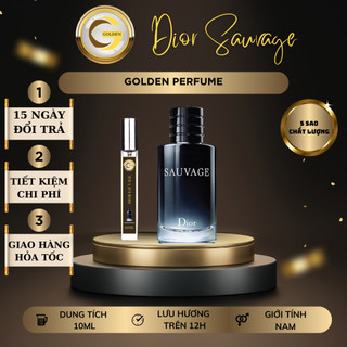 Nước hoa nam Dior Sauvage hương thơm nam tính , lịch lãm cho quý ông chiết 10ml - Golden_official