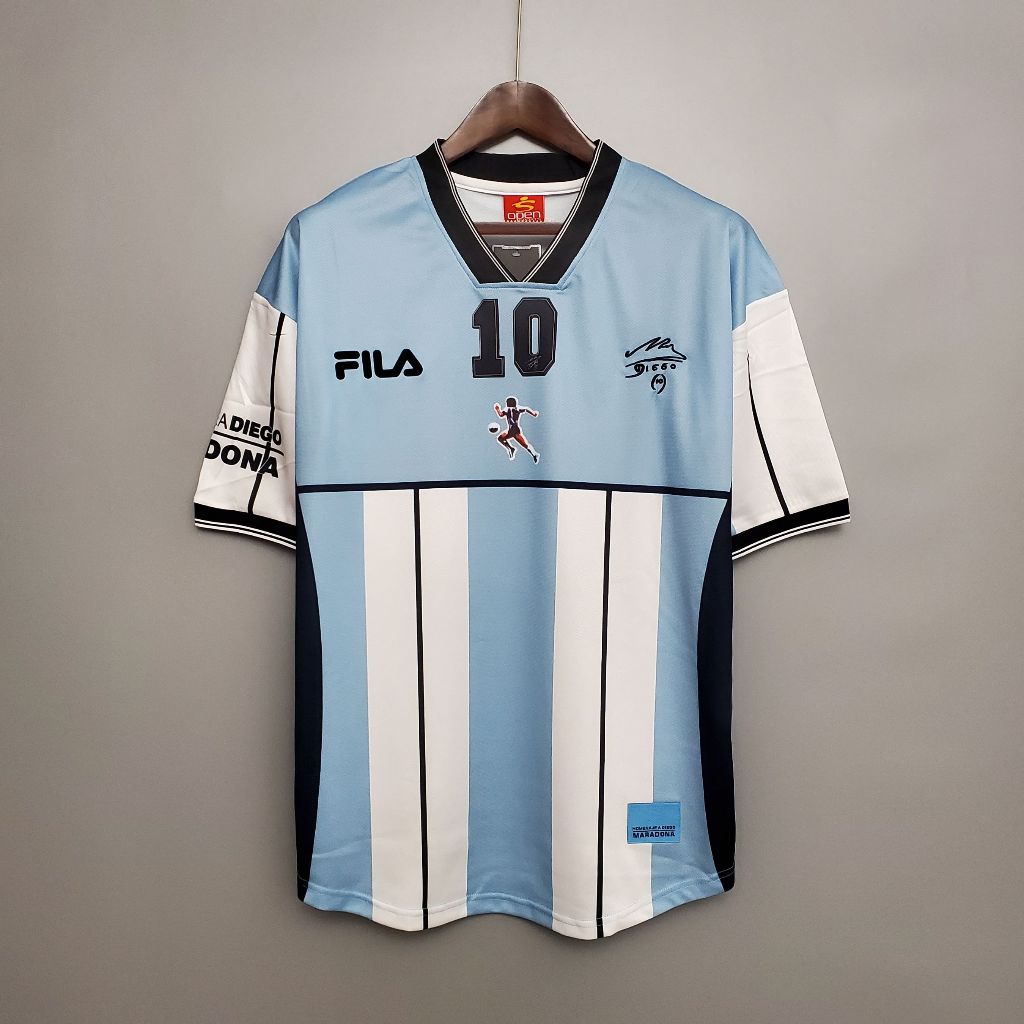 Áo Bóng Đá - Retro Argentina - Bản Kỷ Niệm Maradona