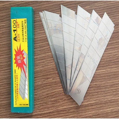Hộp 10 lưỡi dao rọc đa năng loại tốt BCTM lưỡi dao rọc giấy, cắt thùng bìa carton, rọc băng d