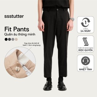 Quần âu cạp chun ẩn nam SSSTUTTER quần tây ống đứng tôn dáng đi học đi chơi đi làm linh hoạt FIT & CHARISMA