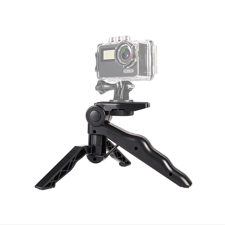 (Siêu rẻ) Chân Tripod Handgrip Mini xếp gọn cho Gopro, Sjcam, Xiaomi Yi Action, điện thoại + đèn led