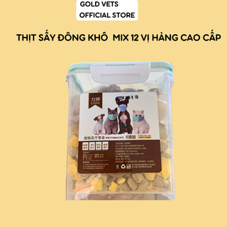 Thịt sấy khô/ Thức ăn sấy khô cho Chó Mèo hộp 660gr