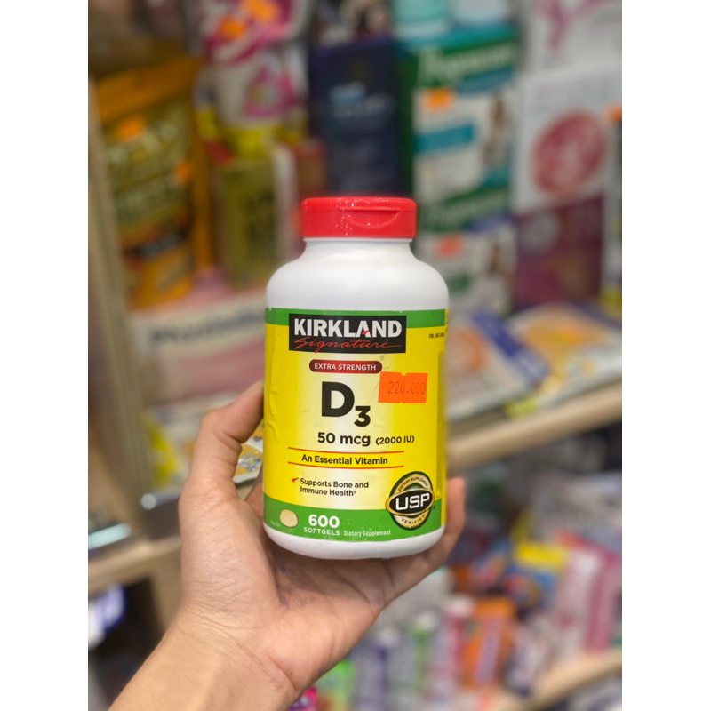 (SALE CẬN DATE) Kirkland D3 50mcg Mỹ (2000IU)