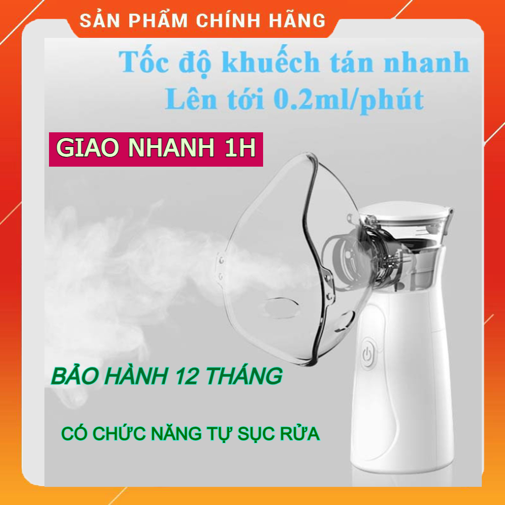(HỏaTốc) Máy Xông Hơi Cầm Tay Nebulizer 2 Trong 1 Cho Bé Người Lớn Máy Phun Sương Cầm Tay Leano, máy xông khí dung