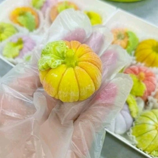 Khuôn silicon hình quả bí ngô khuôn lá bí làm bánh khuôn nến trang trí Halloween khuôn quả bí làm bánh trôi