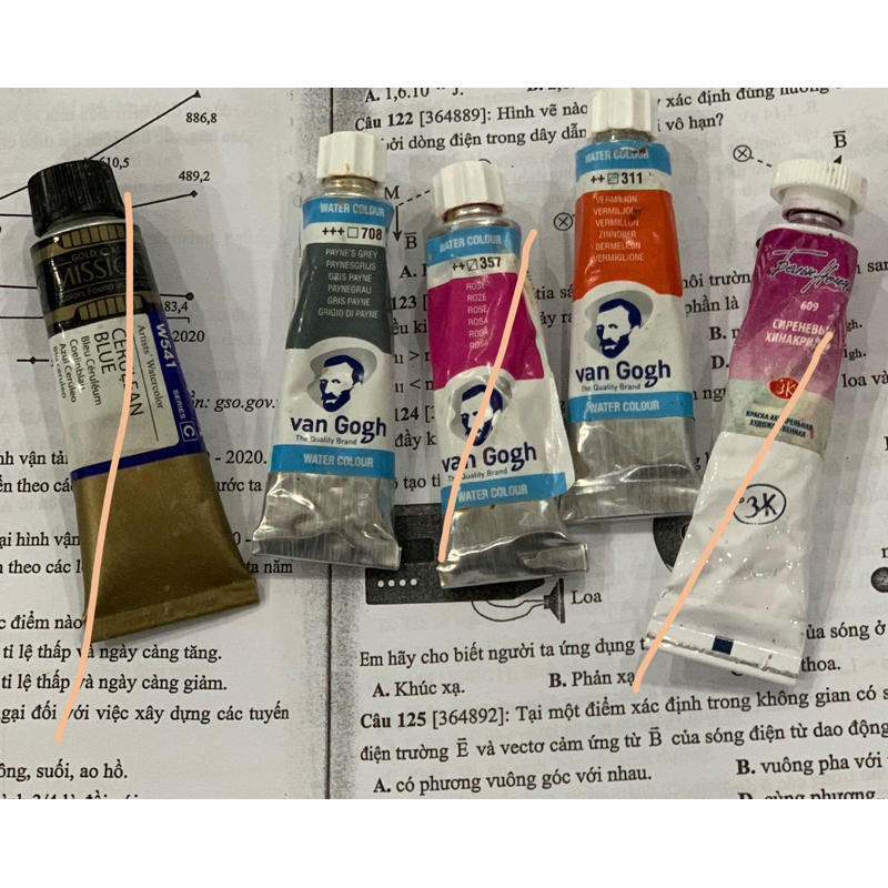 Màu Van Gogh, White Nights tuýp new 90%