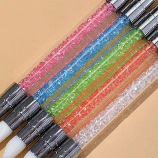 Cọ silicon nail 2 đầu đa năng nặn hoa miết sticker ( set 5 cây )
