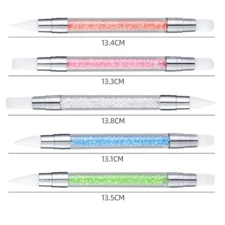Cọ silicon nail 2 đầu đa năng nặn hoa miết sticker ( set 5 cây )