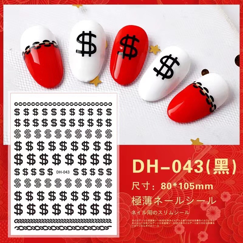 Sticker & Decal dán móng tay đô nail