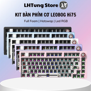 [SẴN GIAO NGAY] Kit Bàn Phím Cơ Leobog Hi75 | Hi75C Pro Full Nhôm | Led RGB | Mạch Xuôi Có Núm Layout 75%
