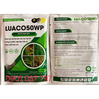Xử lý lúa cỏ, lúa lẫn, lúa ma, hạt cỏ hiệu Luaco 50wp gói 250g