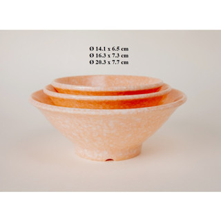 Tô xoắn đựng chè, bún chả,phở nhựa Melamine vân đá cam