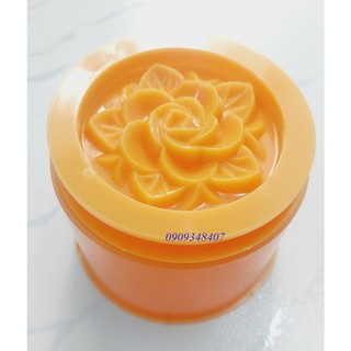 KHUÔN XÔI TRÒN HOA HỒNG 12cm