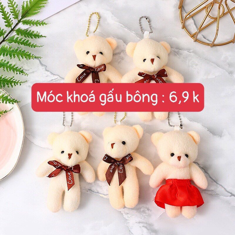 móc khoá gấu bông