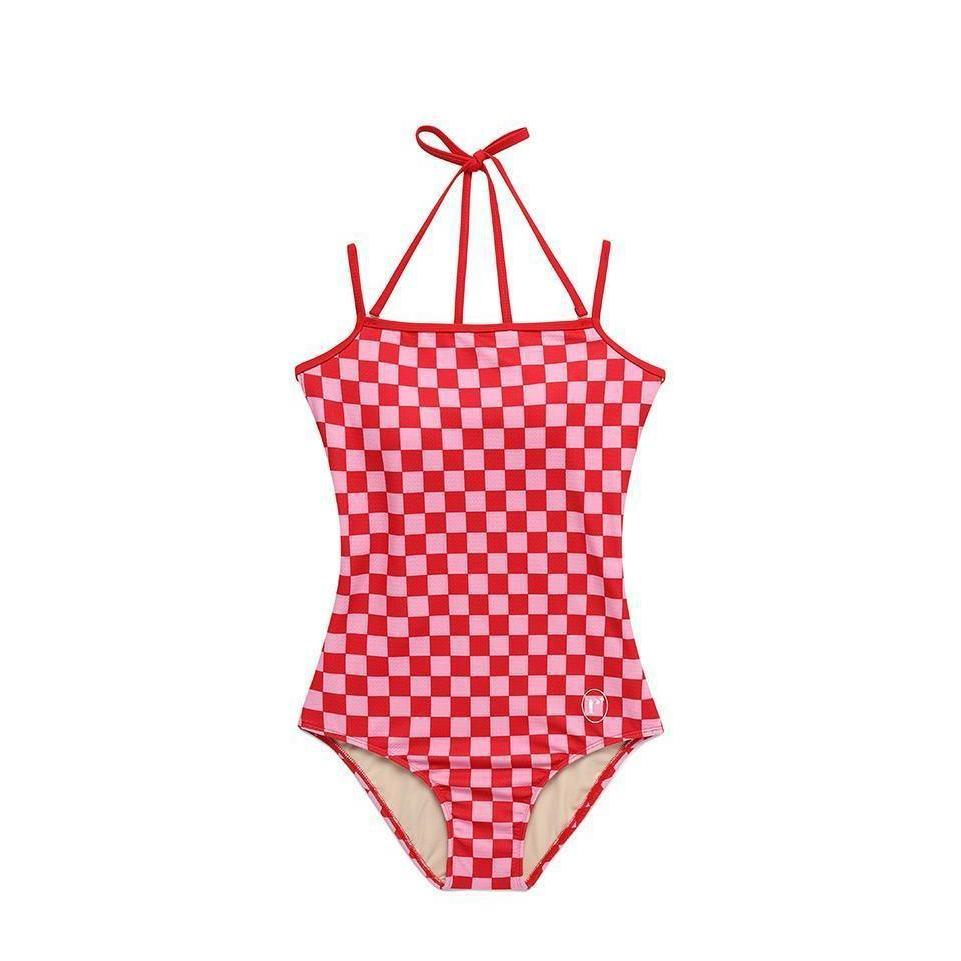 (Hàng có sẵn) Đồ bơi, bikini một mảnh áo tắm kiểu mới Âu Mỹ hoạ tiết caro xanh tím nổi bật, monikini cao cấp Lili Bikini | BigBuy360 - bigbuy360.vn