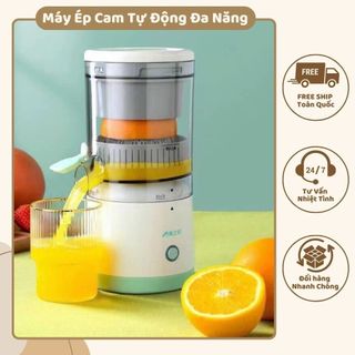 Máy Ép Cam Tự Động Đa Năng, máy vắt cam tự động, máy ép hoa quả cầm tay không dây sạc USB