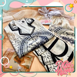 Đồ bộ nữ mặc nhà ngủ pijama lụa Mango-latin-satin-Mie