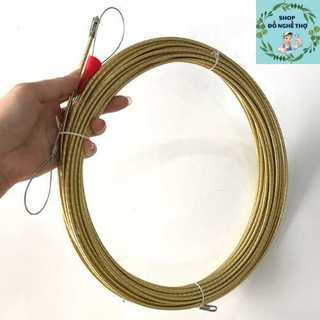 DÂY MỒI CÁP LỤA 4LY LUỒN DÂY ĐIỆN TRONG ỐNG GEN(ĐẦU LÒ XO CÓ BÁNH XE)